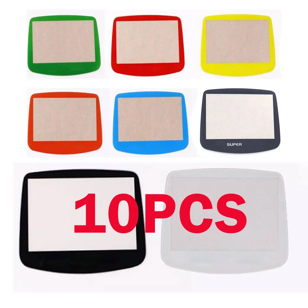 10PC 8 Colors Glass Lens Screen Protector FOR GBA IPS LCD V2 GAMEBOY ADVANCE -NEW