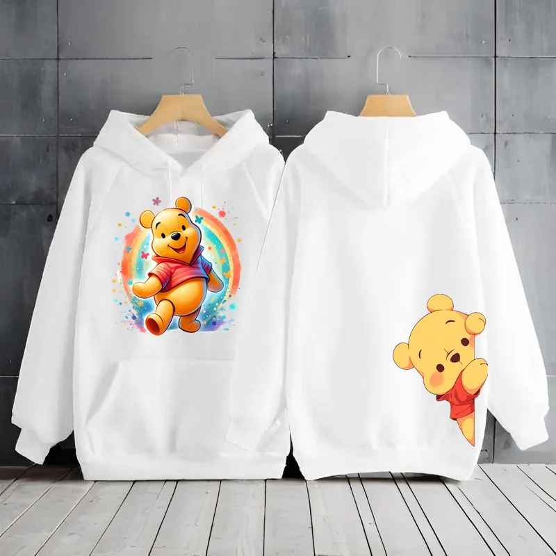 Cute Winnie The Pooh Bear Y2k Hoodie Women\'s Sweatshirts Y2k Clothes Winter Coat Hoodies Women\'s Long Sleeve Top Woman Clothing