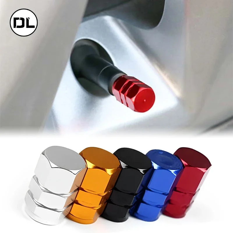 2pcs Aluminum Alloy Motorcycles Wheel Tire Valve Caps Tyre Rim Stem Covers Airdust Waterproof for Automobiles Trucks Bikes