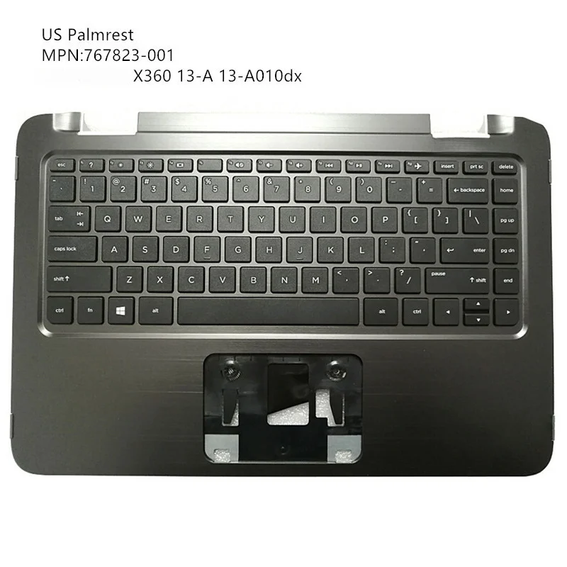 

H New Palmrest Case Keyboard Cover For HP Pavilion X360 13-A 13-A010 US 767823-001