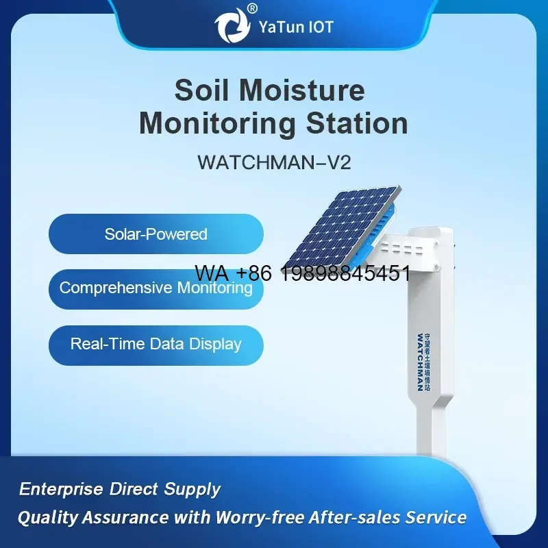 Wmwmnu Farm Soil Sensor with Control for Automatic Irrigation NPK Temperature Humidity EC PH