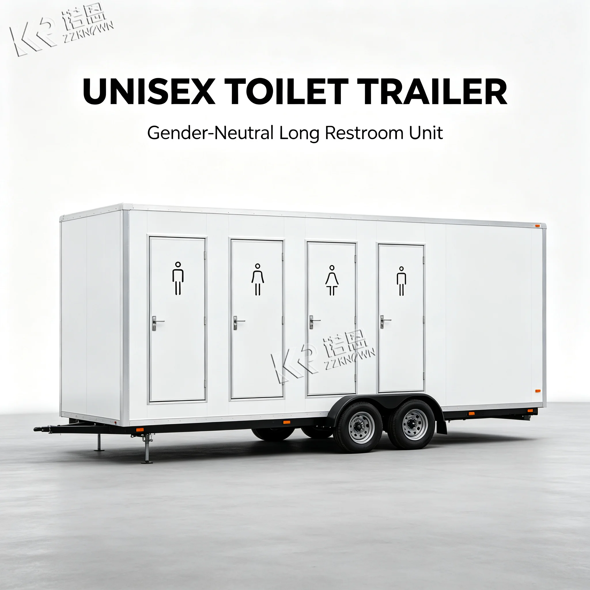 Flash Sale Unilateral Folding Pedal Trailer on Wheels Toilet Kitchen Restroom Trailerrobeta Containers