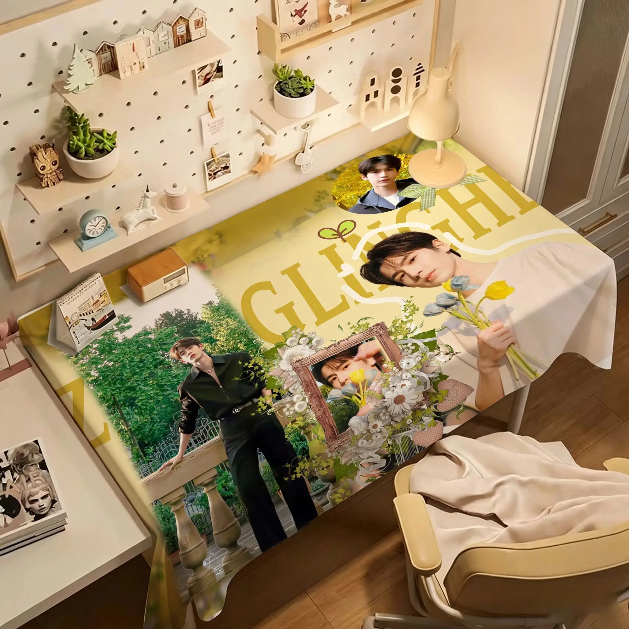 Zhang Linghe Dust Resistant Tabletop Fabric Cover Multi-purpose Dressing Vanity Desk Decor Cloth Gift
