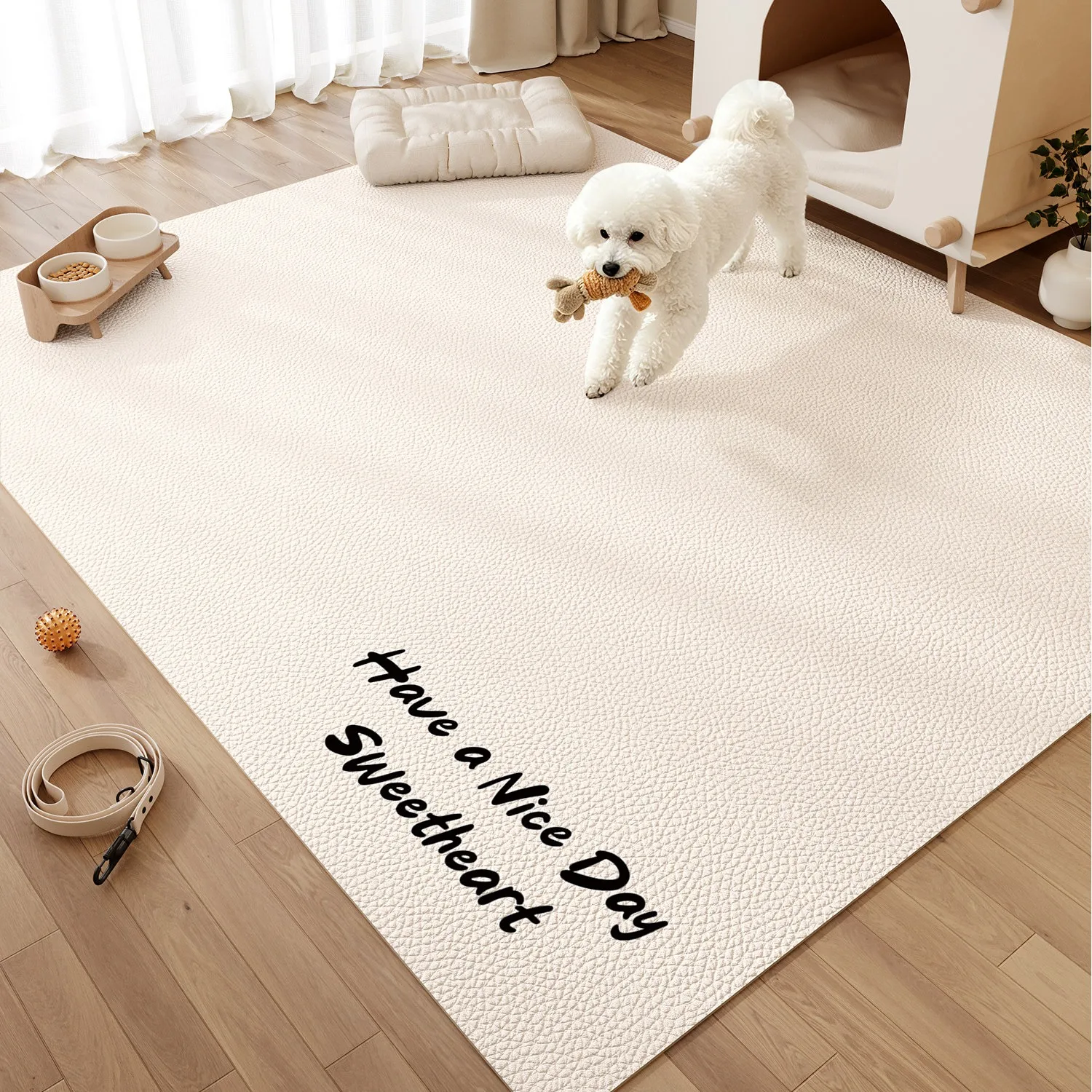 Cat Dog Carpet Pet Floor Mat Waterproof Urine-proof Rug Enclosure Large Area PVC Leather Mats Scrubable Washable Easy Clean Rugs