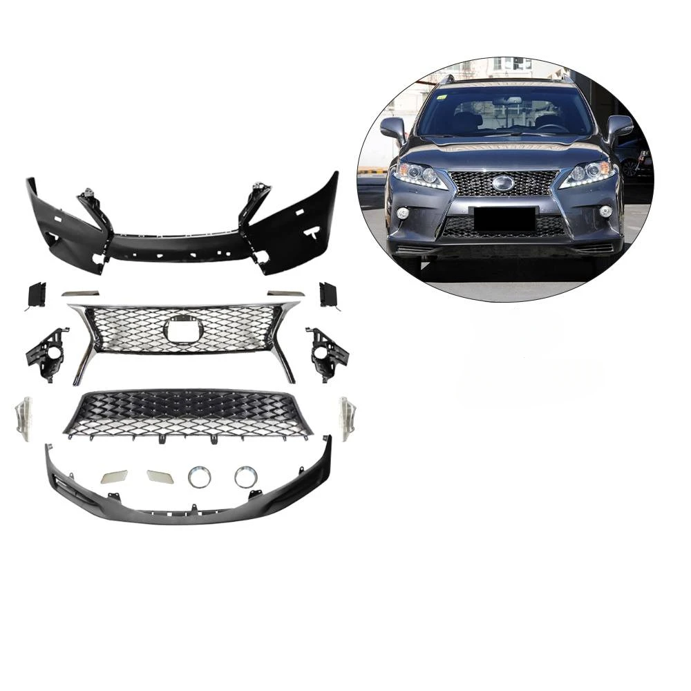 

High Quality Front Bumper Body Kit for Lexus RX RX270 RX350 RX450 2013-2015 F-sport Front Bumper Bodykit F-sport Grille