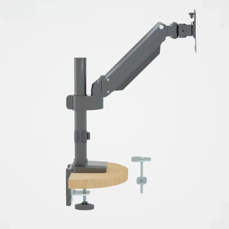 AG8P-11 Wholesale Single Gas Spring Arm LED LCD Desktop Mount Stand
