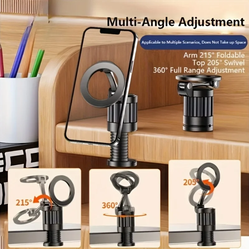 Регулируемый многофункциональный вращающийся магнитный держатель для телефона, предметы первой необходимости для путешествий в самолете, портативная подставка для мобильного телефона для iP