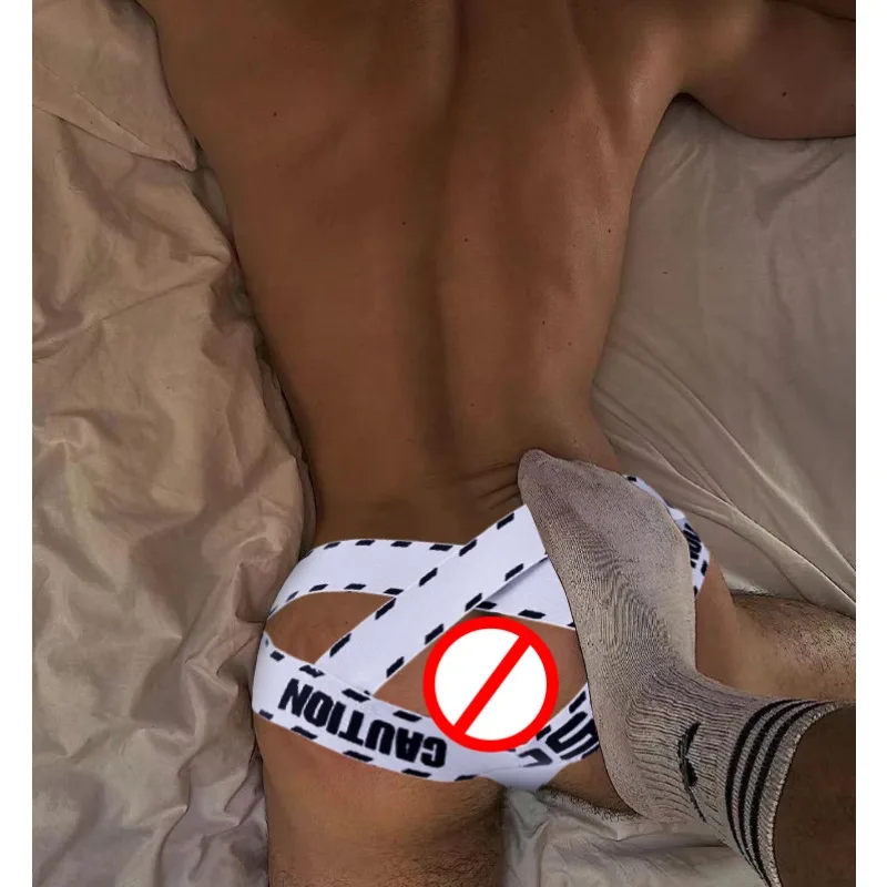 1 قطعة 0850 عبر حزام الرجال ثونغ الخيوط القطن مثير بعقب رفع أربعة دينغ مثلي الجنس الظهر فارغة مثير مثير السراويل الحرة