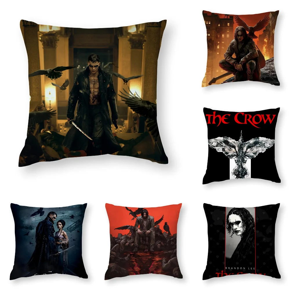 Hot-Film The C-Crow Kissenbezug, 3D-Druck, Polyesterfaser, 40 x 40 cm, für Zuhause, Sofa, Dekoration, Festival, Geschenk