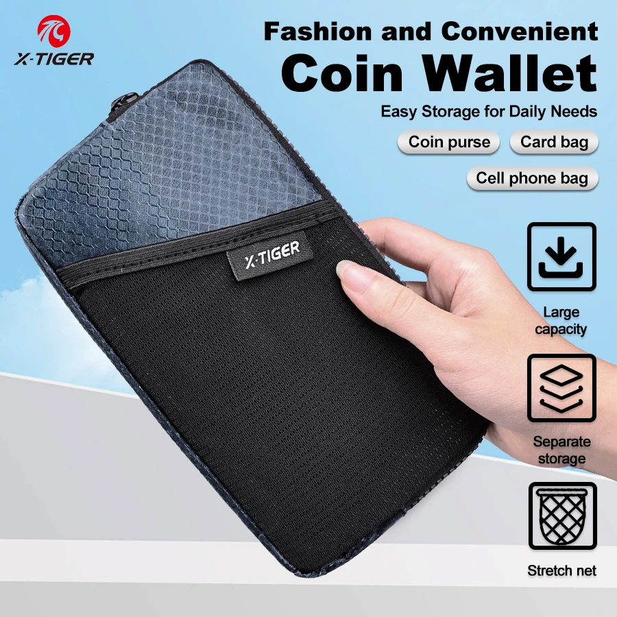 Bolsa de teléfono móvil X-TIGER ciclismo, bolso de mano multifuncional portátil para tarjetas, billetera de fibra de poliéster, accesorios de bicicleta, bolsa de viaje