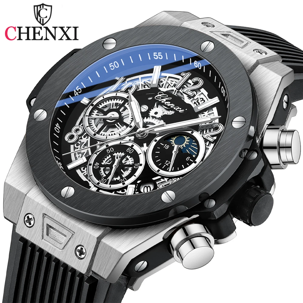 CHENXI Casual Sport Watches for Men Top Brand Luxury Military Waterproof Wrist Watch Man Clock Fashion Chronograph Wristwatch