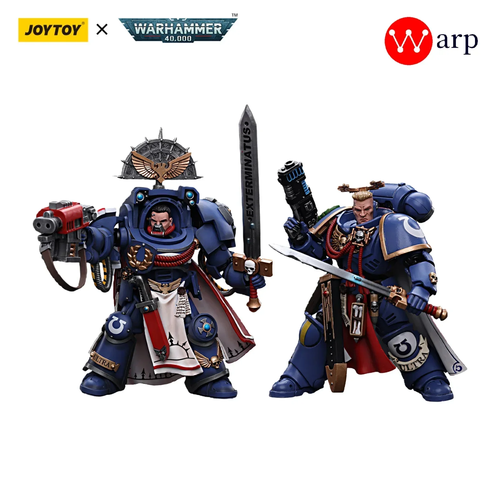 

[In-Stock] JOYTOY Warhammer 40k Action Figures Ultramarines Terminator Primaris Captain Anime Military Model Dorm Decoration