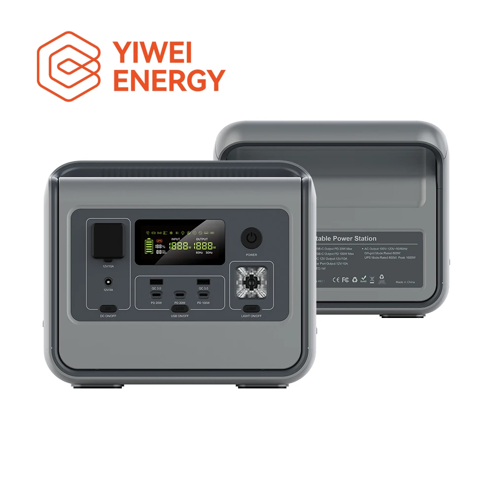 

YIWEI MS08 500W Portable Power Station Battery Supply Camping Power Solar Panel 800W 600W