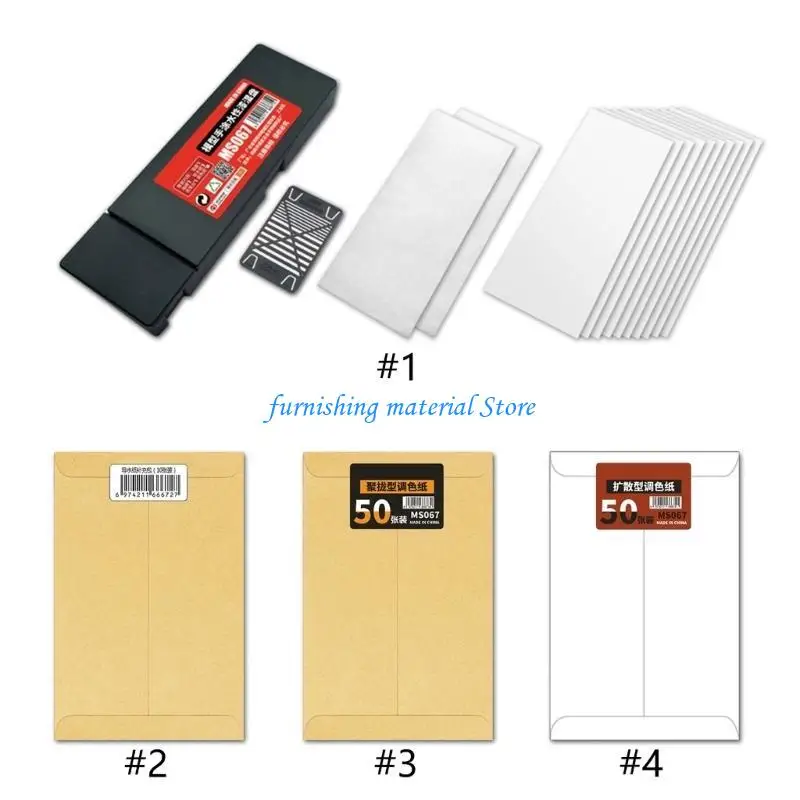 

Y5GD Sturdy Plastic Palettes With Multiple Wells Paint Supplies For Creative Mixing