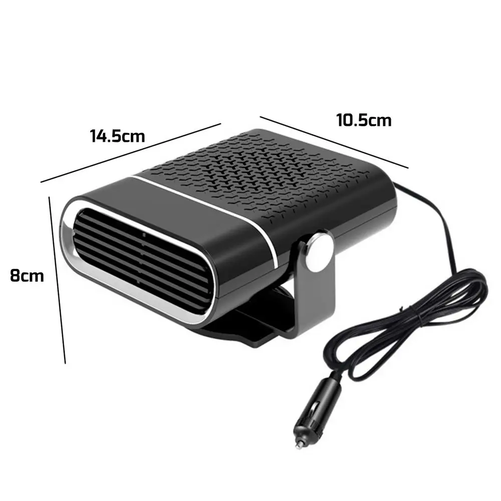 Chauffage De Voiture 2 En 1 – Dégivreur Pare-Brise Rapide, Ventilateur Chauffant & Rafraîchissant 12V – Pour Hiver Et Été