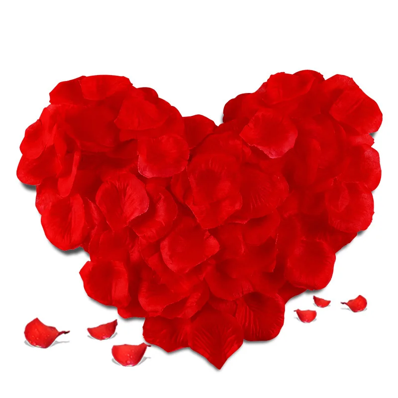 

1000Pcs/Bag Red Artifical Rose Petals Romantic Flowers Marriage Silk Petals for Valentine Day Wedding Flower Decoration