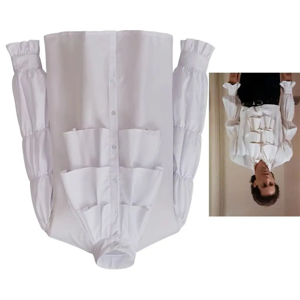 

Seinfeld Sitcom TV Jerry Cosplay Puffy Shirt for Men Simple White Rococo Ruffle Blouse Halloween Party Tops Stage Show Outfits