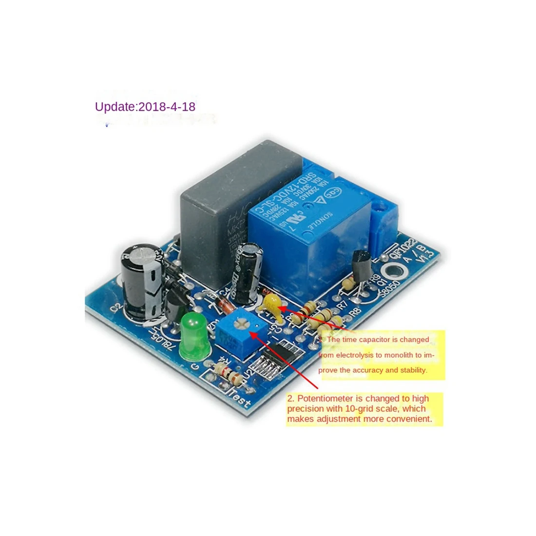 AC 220V Adjustable Timer Delay Switch Turn On/Off Time Relay Module New-A86G view 5