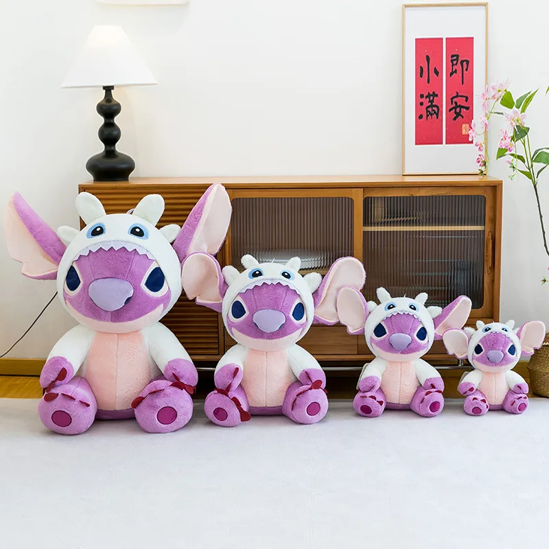 35/45 سنتيمتر أنيمي ليلو و غرزة الملاك أفخم محشوة دمية الكرتون Kawaii الحيوان وسادة نوم لعبة المواد الناعمة الأطفال فتاة هدية