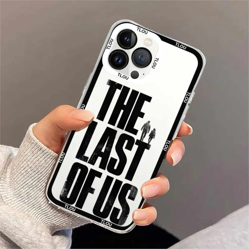 The Last of Us Anime Phone Case For iPhone 11 12 Mini 13 14 15 Pro Max Transparent Shell