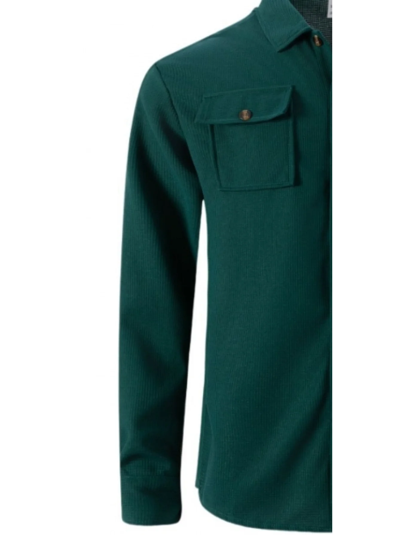 가을 신상 와플 긴팔 바지 투피스 세트 단색 더블 포켓 버튼업 가디건 셔츠 세트