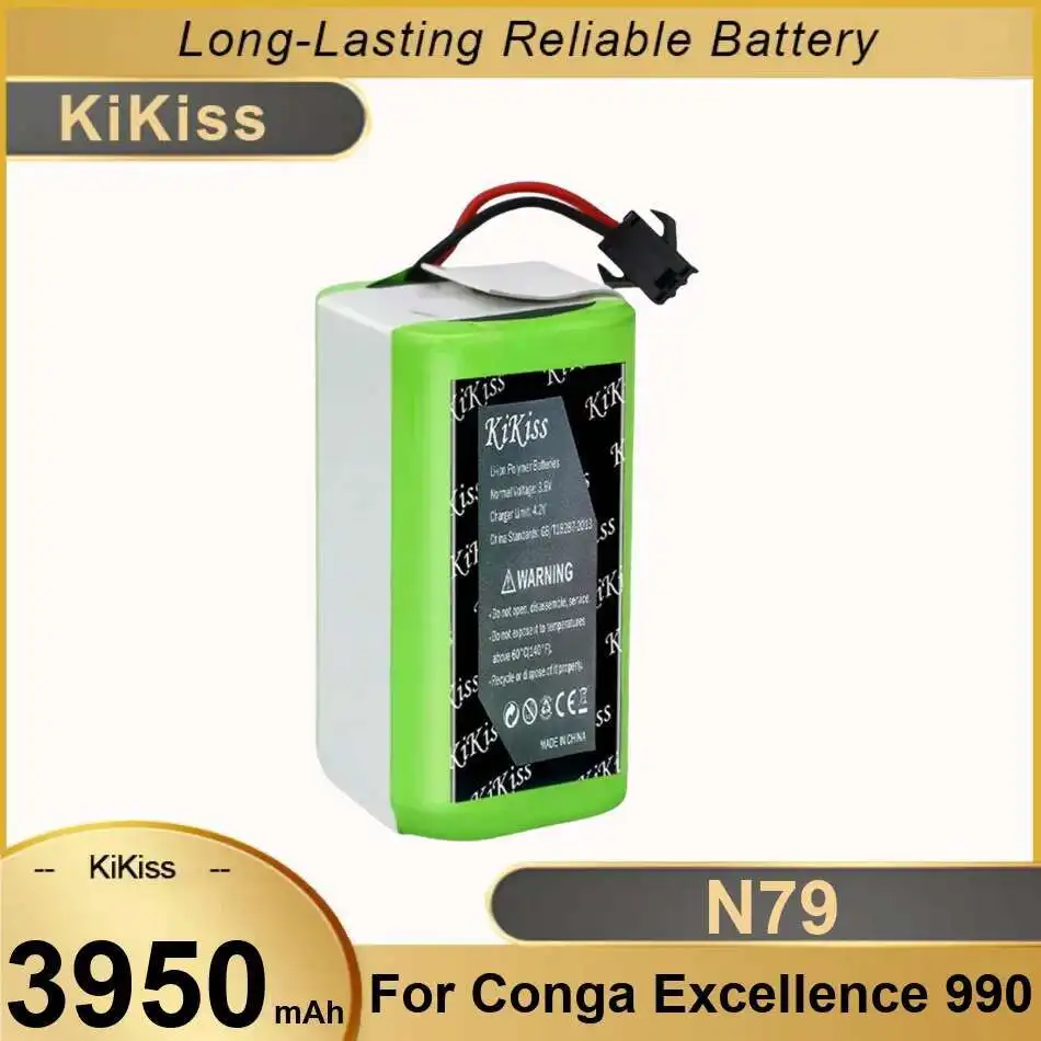 

For Conga Excellence 990 For Ecovacs Deebot N79 N79S DN622 For Eufy Robovac 11 11S 12 15C 15S 35C Battery 3950mAh High Capacity