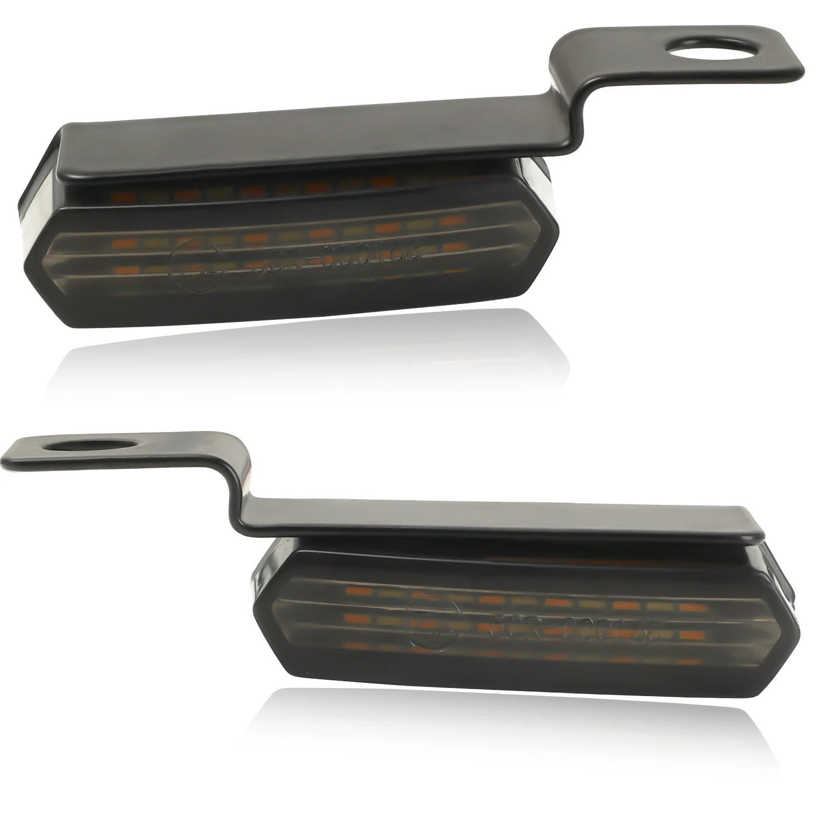 Motorcycle Sequential LED Turn Signal Flowing Handlebar Marker Light Mini Blinkers For Harley Dyna Sportster Road King Softail