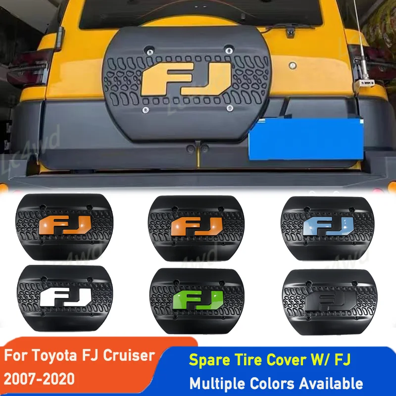 LC4WD 4X4 Exterior Accessories ABS Spare Tire Cover Lightweight Tailgate Tire Shell Decor For Toyota FJ Cruiser 2007-2020