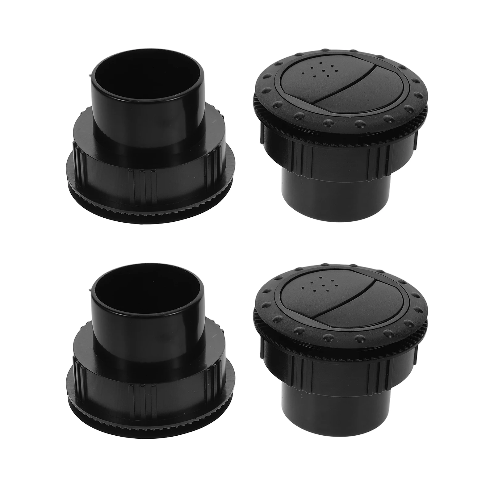 

4pcs RV Air Conditioning Outlet Round vents for Buses Cars ABS Material Easy Installation Duct Auto Parts Vents