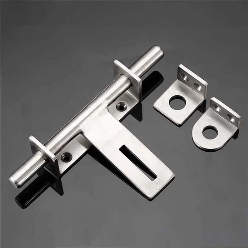 

ABFY-4X Stainless Steel Bolt 304 Heavy-Duty Left And Right Bolts Sliding Bolt Door Lock Latch