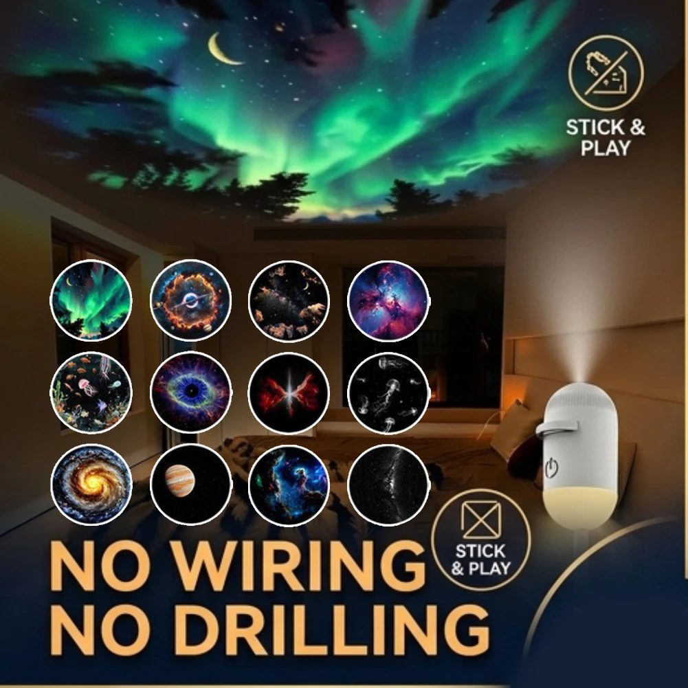 充電式ledサンセットランプ-ワイヤレス壁掛け照明-寝室-廊下-階段-ホーム背景-雰囲気装飾用