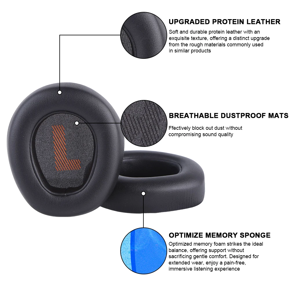 1 пара сменных амбушюров для BL Quantum 400 Q400, игровые наушники с эффектом памяти, амбушюры, амбушюры, сменные амбушюры с губкой