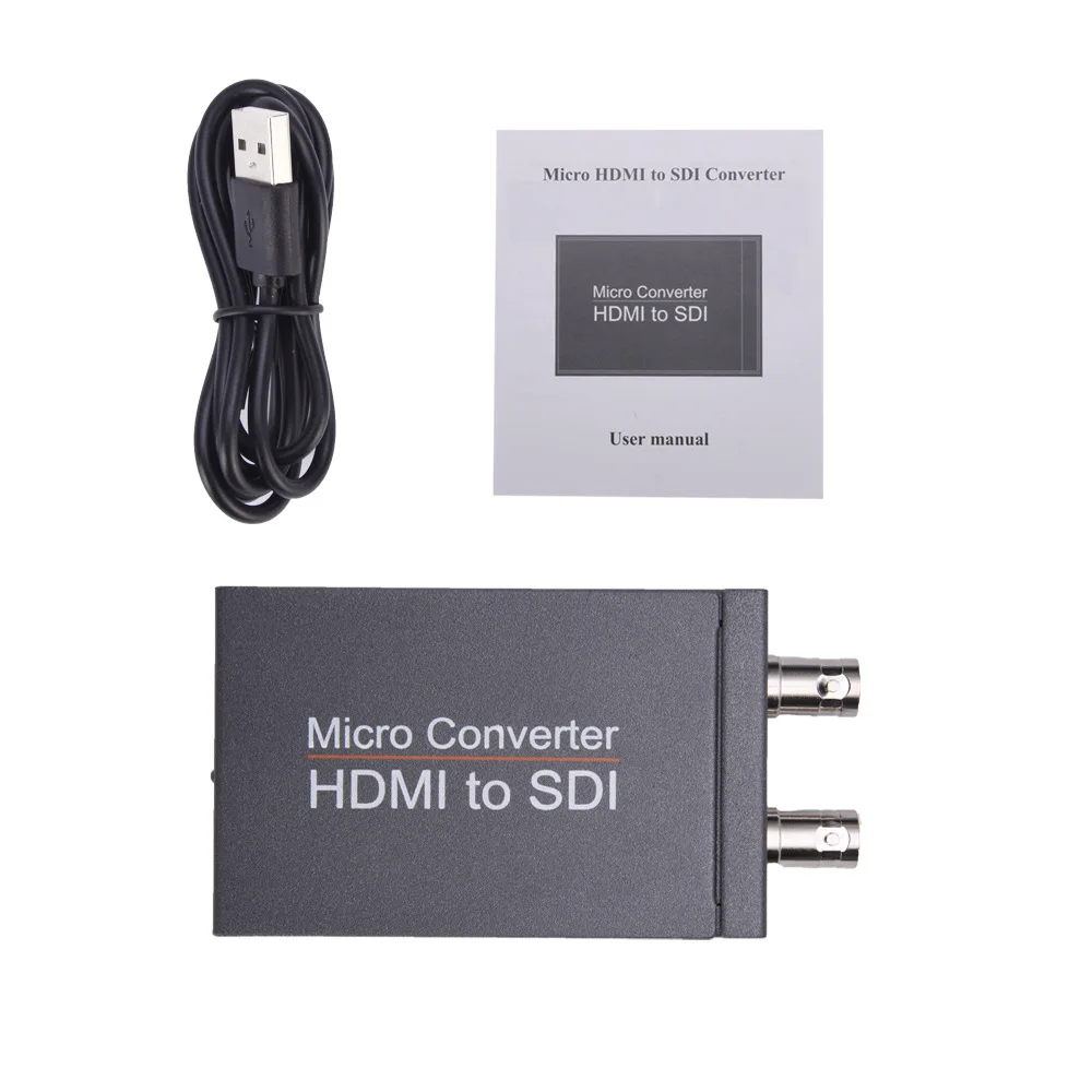 New HD 3G SDI To HDMI / HDMI To SDI Video Converter Display Adapter w/ Loop Audio Auto Format Detection for Camera To TV Monitor