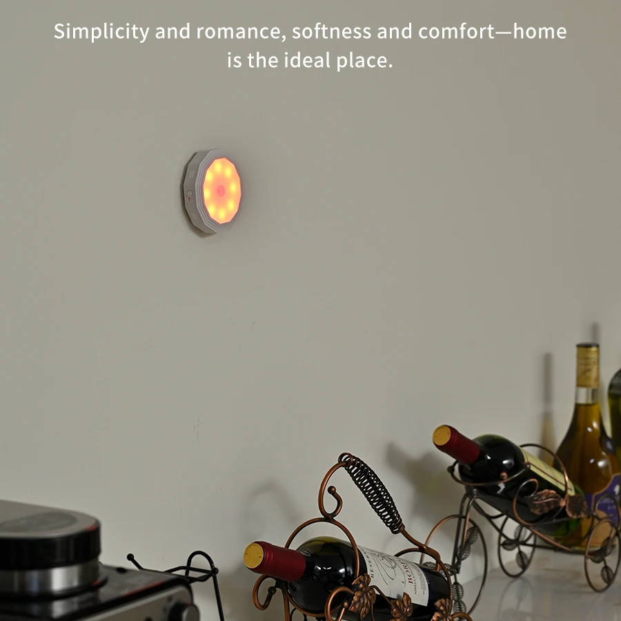 LED الذكية جسم الإنسان الاستشعار مصباح الليل USB شحن الإضاءة التلقائية في حالات الطوارئ اللاسلكية المغناطيسي شفط استخدام الجدار الخفيفة #4