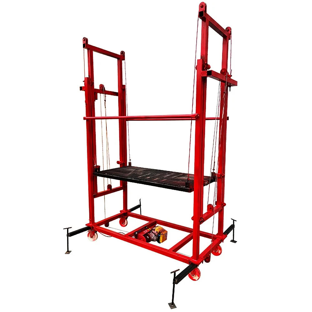 Electric Scaffolding Lift Mobile Lifting Platform Automatic Remote Control Folding Hoist Indoor and Outdoor Decoration