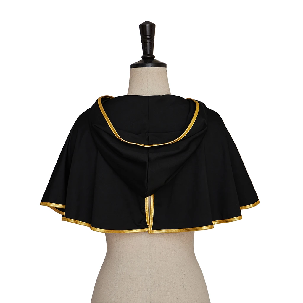 أزياء أستا التأثيرية بقلنسوة غامضة قصيرة كيب شال عقال مجموعة كاملة أنيمي رداء عباءة ملابس علوية لحفلات الهالوين #5