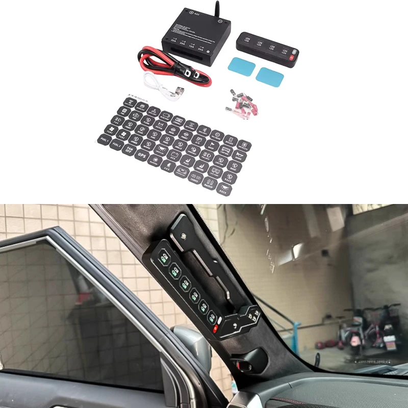 

Fit for Jetour Traveler T2 2023-2024 Car A-pillar Armrest Six-way Integrated Remote Control Switch Car Interior Accessories