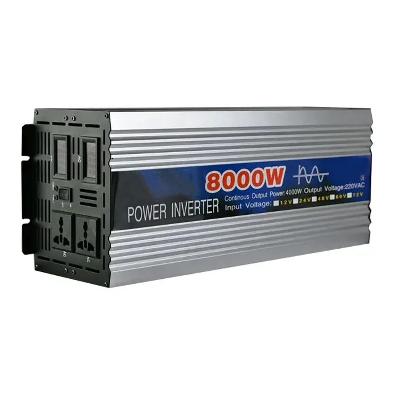 8kw 8000W Pure Sine Wave Inverter 5000W 6000W 5kw 6kw DC 12V 24V 48V 60V to AC 220V Solar Wind Turbine hybrid Converter