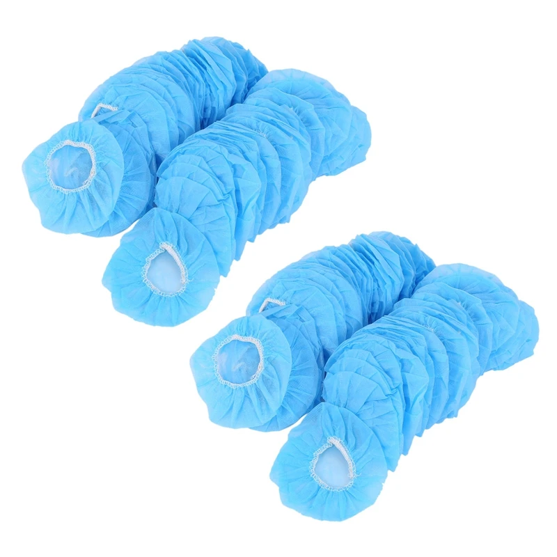 RISE-200 Pcs Disposable Hygienic Sanitary Earpads Ear Pads Cushions Stretchable Fabric For Headsets