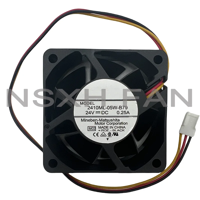 2410ML-05W-B79 EQ2 24V 0.25A 60x60x25mm 3-Wire Server Cooling Fan