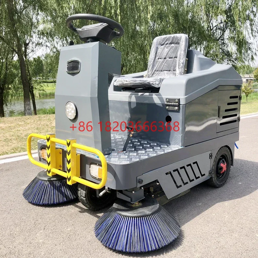 YG Customized Road Floor Driving Electric Street Sweeper Machine Dry And Water Sweeping Equipment Fully Enclosed Road Sweeper