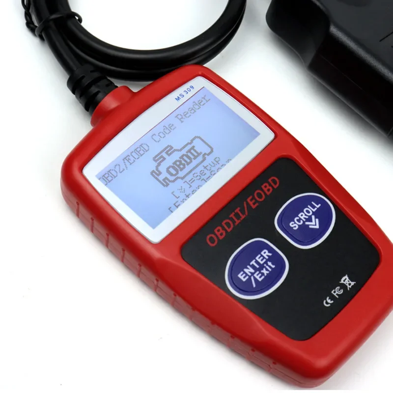 MS309 OBD2 Car Fault Diagnosis Instrument Engine Diagnostic Scanner Tools Clear Fault Codes Turn Off Check Error Light Repair