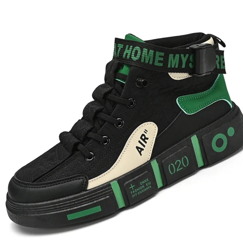 Zapatillas de deporte informales para hombre, zapatos de suela alta vulcanizados, zapatos deportivos para caminar al aire libre, zapatillas de deporte para hombre con suela blanda, zapatos para adolescentes Yeezy