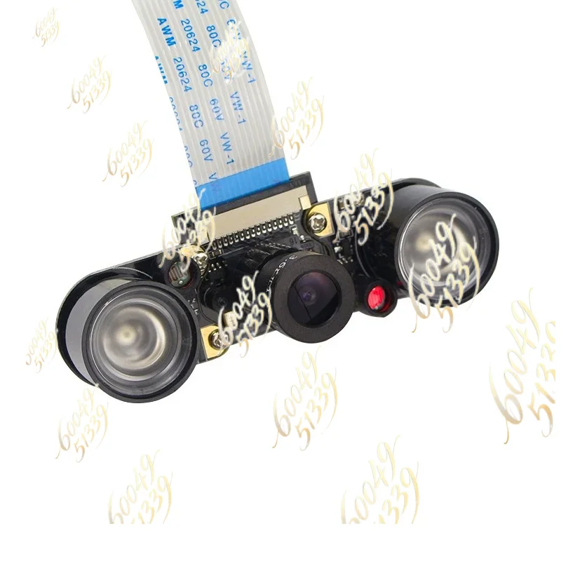 apply to Raspberry Pi 4B 3B+ IR Night Vision Camera Set Adjustable Focus Soft Ribbon Cable