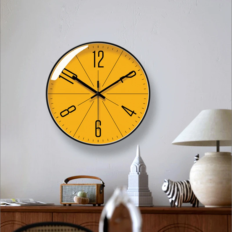 

Modern Nordic Wall Clocks Silent Non-Ticking Analog Classic Wall Clock for Office School Home Decor Sweep Movement Easy to Read