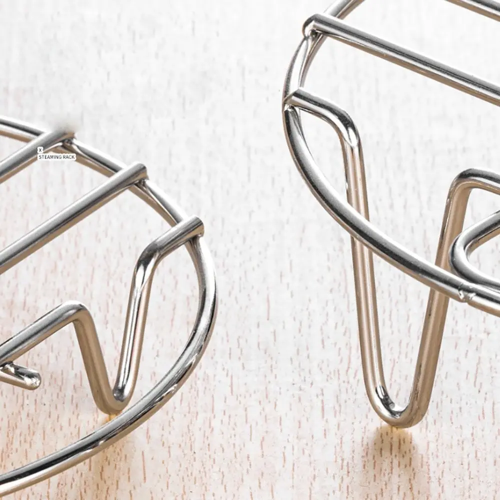 

Stainless Steel Tripod Steaming Tray Holder Multifunctional Smooth Cooling Rack Overhead Design Practical Steaming Rack