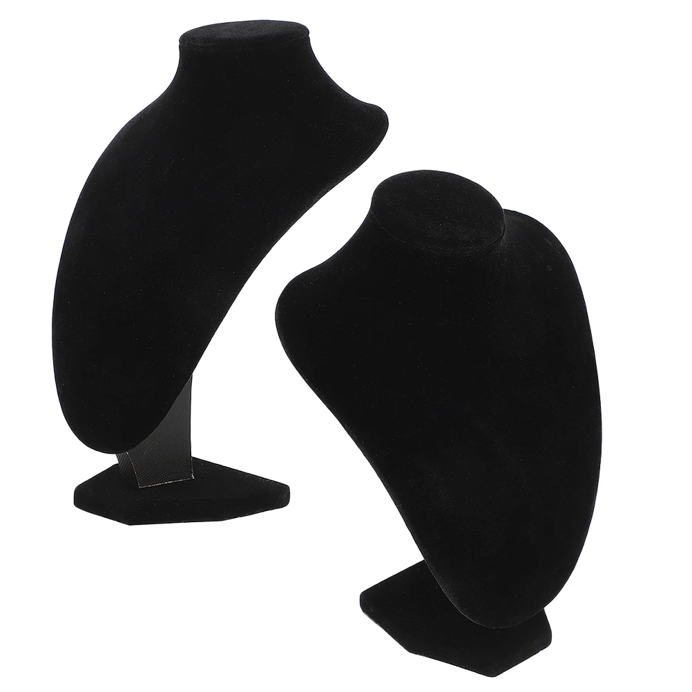 

2pcs Necklace Display Stand Jewelry Holder For Necklaces Rings Bracelets Bangle Storage Rack Mannequin Bust Jewelry Organizer