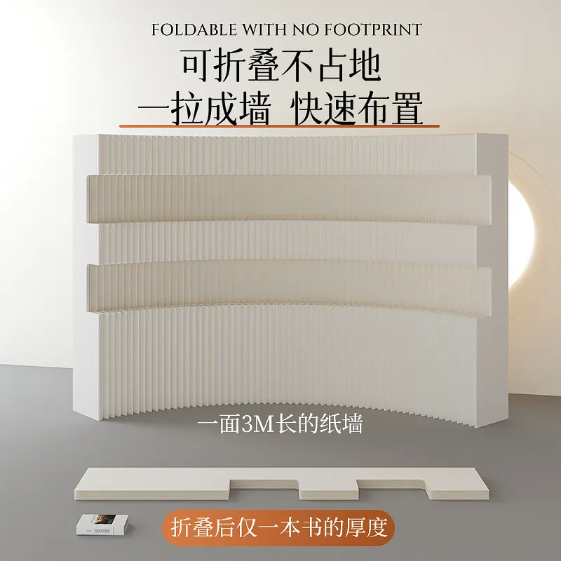 folding Paper screen partition false wall office beauty salon partition  room divider screen  파티션 자바라 wall dividers