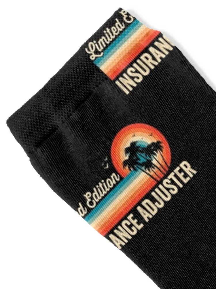Insurance Adjuster Funny Birthday Tee Retro Vintage Men Dad Socks crazy Stockings compression summer Socks Men Women's
