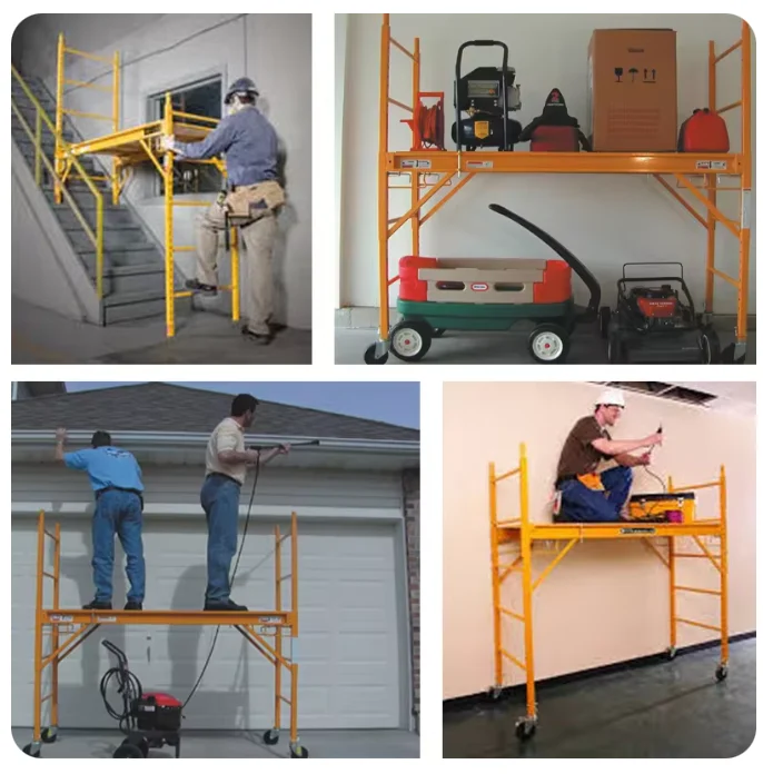 Stroiki konserwacyjne, mobilne stroiki typu Baker, wielofunkcyjne stroiki na kółkach do konserwacji domów.